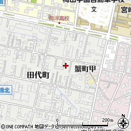 宮崎県宮崎市田代町190-3周辺の地図