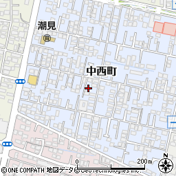 宮崎県宮崎市中西町102周辺の地図