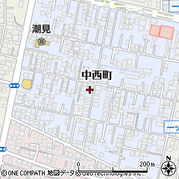 宮崎県宮崎市中西町104周辺の地図