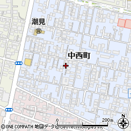 宮崎県宮崎市中西町102-10周辺の地図