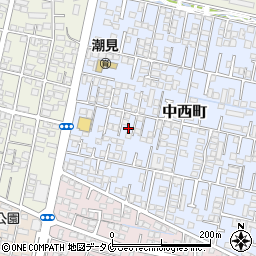 宮崎県宮崎市中西町98周辺の地図