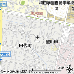 宮崎県宮崎市田代町190-9周辺の地図