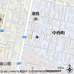 宮崎県宮崎市中西町95周辺の地図