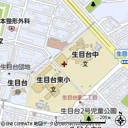 宮崎県宮崎市生目台東周辺の地図