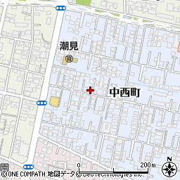 宮崎県宮崎市中西町78-9周辺の地図