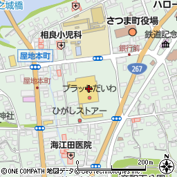 ＴＳＵＴＡＹＡプラッセ宮之城店周辺の地図
