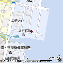 宮崎県宮崎市港周辺の地図