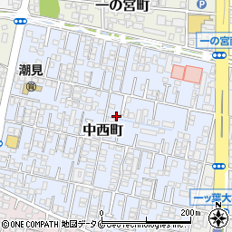 宮崎県宮崎市中西町185-7周辺の地図