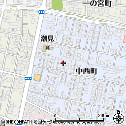 宮崎県宮崎市中西町78-7周辺の地図
