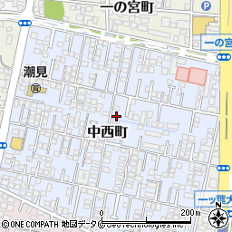 宮崎県宮崎市中西町185-8周辺の地図