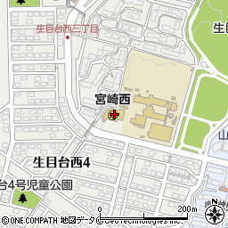宮崎西幼稚園周辺の地図