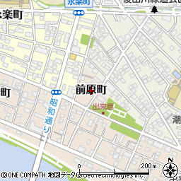 宮崎県宮崎市前原町周辺の地図