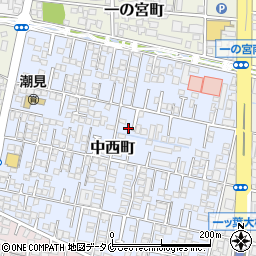 宮崎県宮崎市中西町185周辺の地図