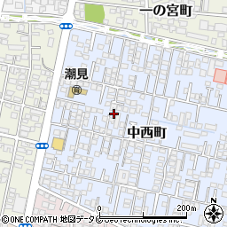 宮崎県宮崎市中西町78周辺の地図