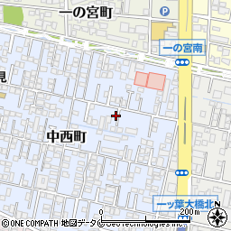 宮崎県宮崎市中西町191周辺の地図