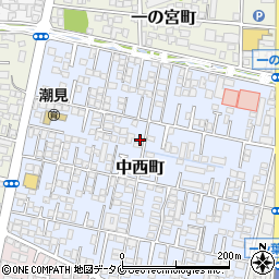 宮崎県宮崎市中西町72周辺の地図