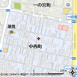 宮崎県宮崎市中西町185-10周辺の地図