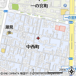 宮崎県宮崎市中西町185-4周辺の地図