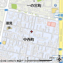 宮崎県宮崎市中西町185-11周辺の地図