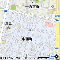 宮崎県宮崎市中西町185-12周辺の地図
