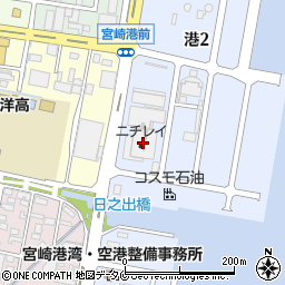 株式会社ニチレイ・ロジスティクス九州　宮崎物流センター周辺の地図