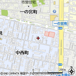 宮崎県宮崎市中西町177周辺の地図