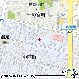 宮崎県宮崎市中西町181周辺の地図