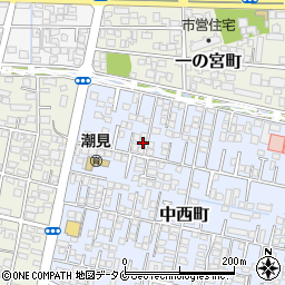宮崎県宮崎市中西町29周辺の地図