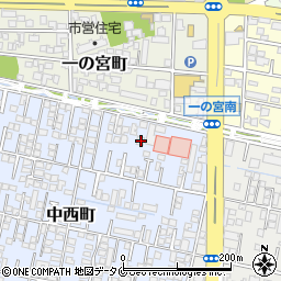宮崎県宮崎市中西町152周辺の地図