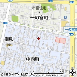 宮崎県宮崎市中西町184周辺の地図