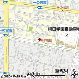 宮崎日ノ出郵便局 ＡＴＭ周辺の地図