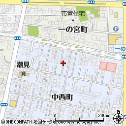宮崎県宮崎市中西町21周辺の地図