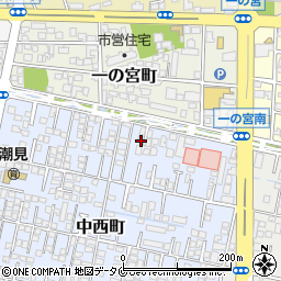 宮崎県宮崎市中西町148周辺の地図