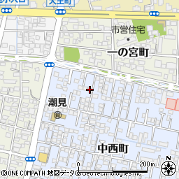 宮崎県宮崎市中西町11周辺の地図