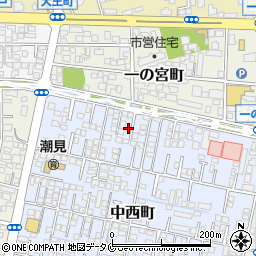 宮崎県宮崎市中西町16周辺の地図