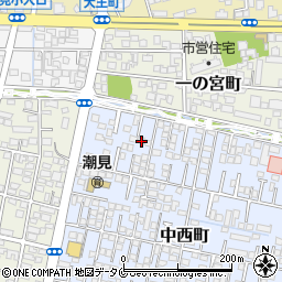 宮崎県宮崎市中西町10周辺の地図