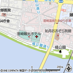 宮崎観光ホテル　光燿周辺の地図