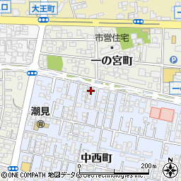 宮崎県宮崎市中西町15周辺の地図