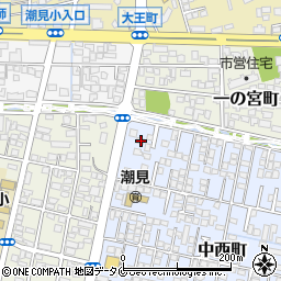 宮崎県宮崎市中西町3周辺の地図