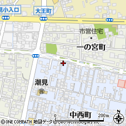 宮崎県宮崎市中西町9周辺の地図