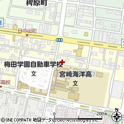 宮崎県宮崎市日ノ出町174周辺の地図