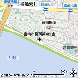 宮崎市役所　農政部森林水産課周辺の地図