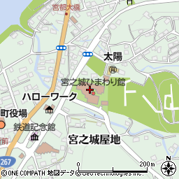宮之城　ひまわり館周辺の地図