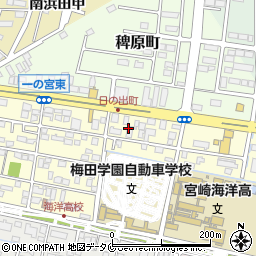 株式会社カンサイ　宮崎営業所周辺の地図