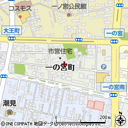 宮崎県宮崎市一の宮町周辺の地図