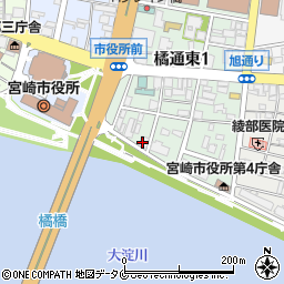 朝日新聞宮崎総局周辺の地図