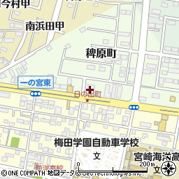 タカラスタンダード宮崎営業所周辺の地図