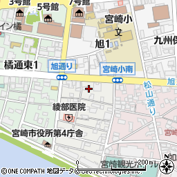 宮崎県宮崎市川原町5-3周辺の地図