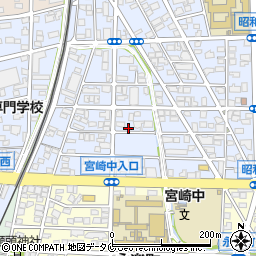 宮崎県宮崎市堀川町周辺の地図