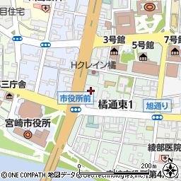 宮崎銀行　宮銀ビジネスサービス周辺の地図